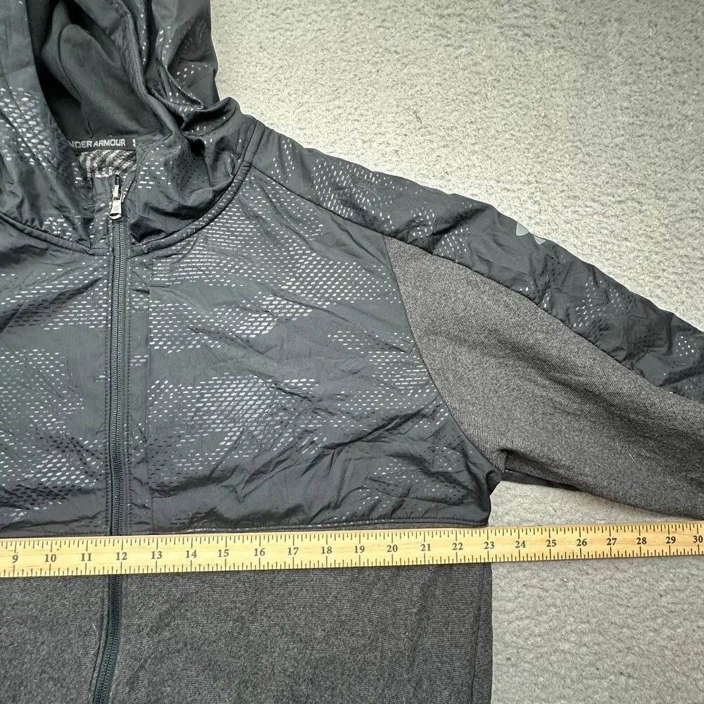 Under Armour Jacket Mens XL Coldgear Infrared Zip Hoodie 1345316-012 Grey